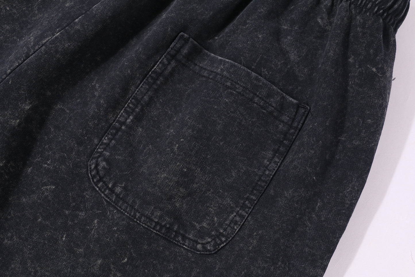 240g/m² Washed and Distressed Shorts