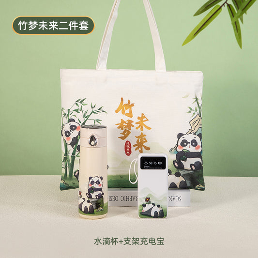 Insulated Water Cup, Power Bank and Canvas Bag